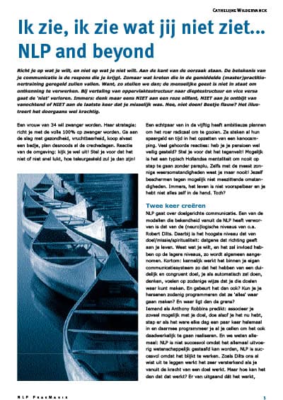 Artikel Ik zie ik zie wat jij niet ziet