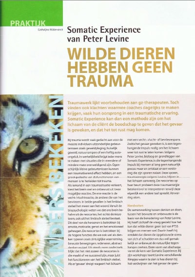 Artikel Wilde dieren hebben geen trauma